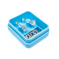 Abridor Piedra Engarzada Corazón - Adára Fábrica de Joyas