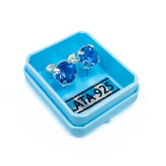 Abridor Piedra Engarzada Octógono 8mm - Adára Fábrica de Joyas
