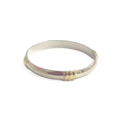 Alianza Media Caña con Oro 3mm - Adára Fábrica de Joyas