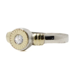 Anillo Estampa Mini Sol - Adára Fábrica de Joyas