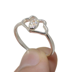 Anillo Italiano 1 - Corazón con Piedra en internet