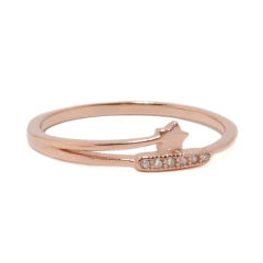 Anillo Italiano 2 - Estrella Chica con Piedra - tienda online