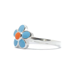 Imagen de Anillo Italiano 23 - Flor Esmaltada
