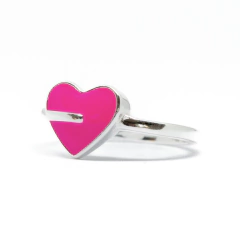 Anillo Italiano 32 - Corazón Esmaltado - Adára Fábrica de Joyas