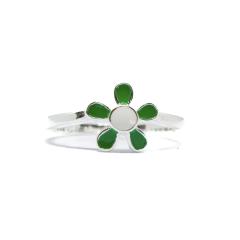 Anillo Italiano 23 - Flor Esmaltada - Adára Fábrica de Joyas