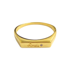 Anillo Laminado en Oro Amor - comprar online