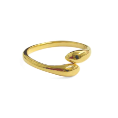 Anillo Laminado en Oro Dos Puntas - comprar online