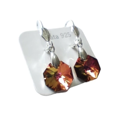 Aro Cristal Brizura Octógono - Adára Fábrica de Joyas