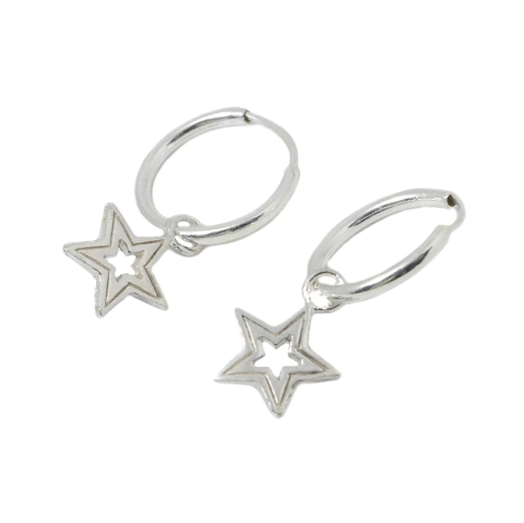 Aro Cubano con Dije Estrella Calada - comprar online