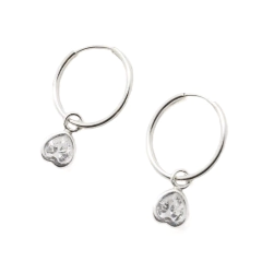 Aro Cubano con Dije Gota con Piedra - comprar online