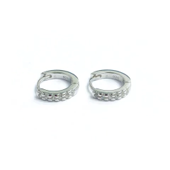 Aro Italiano 3 - Argollita con Piedras Tipo Engarzadas - comprar online