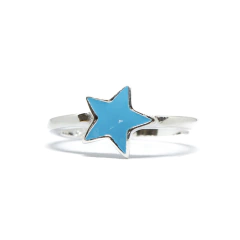 Anillo Italiano 36 - Estrella Esmaltada