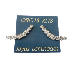 Aro Laminado en Oro Trepador con Piedra Nº1