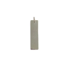 Medalla Barra Plata Sola 8x30