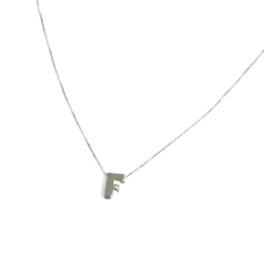 Collar Italiano Veneciana + Dije Inicial Pasante - comprar online