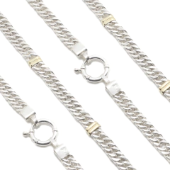 Combo: Collar + Pulsera Doble Grumet con Oro en internet