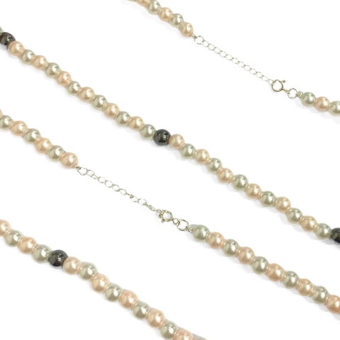 Collar Extensible Perla Combinada 6mm