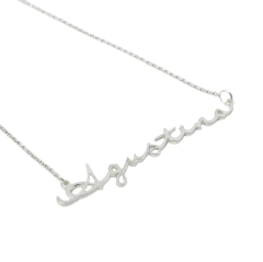 Dije Nombre Fino + Collar Macizo - Adára Fábrica de Joyas