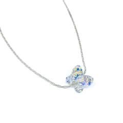 Collar Macizo + Cristal Pasante Mariposa Chica en internet