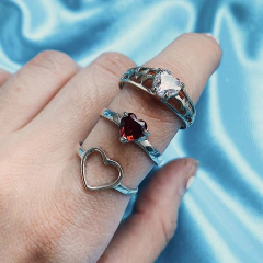 Combo: 3 Anillos Corazón - comprar online