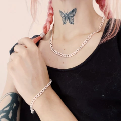 Combo: Collar + Pulsera Grumet Solo Plata 925 en internet