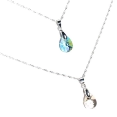 Collar Italiano + Cristal Gota - Adára Fábrica de Joyas