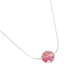 Collar Macizo + Cristal Pasante Esfera