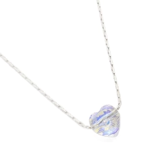 Collar Macizo + Cristal Pasante Corazón Chico - comprar online