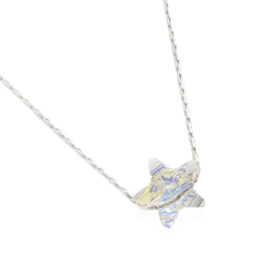 Collar Macizo + Cristal Pasante Estrella Grande