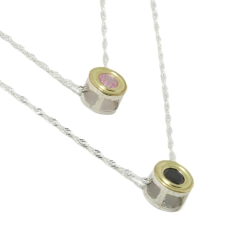 Collar Italiano + Pasante Estampa Círculo Chico - comprar online