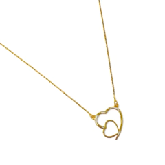 Conjunto Laminado en Oro Corazón - comprar online