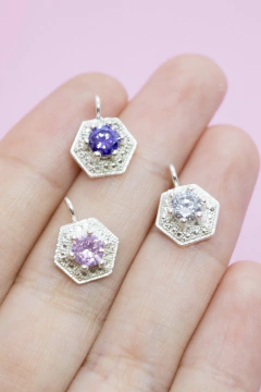 D69 - Hexágono con Piedra Central - comprar online