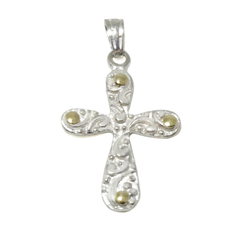 D99 - Dije Cruz Barroca con Oro