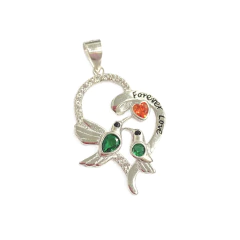 Dije Italiano 4 - Colibríes Love - Adára Fábrica de Joyas