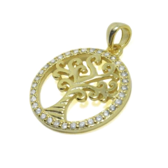 Dije italiano 5 - Árbol de la Vida Dorado - Adára Fábrica de Joyas