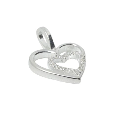 Dije Italiano 34 - Dos Corazones Calados - comprar online