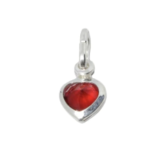 Dije Italiano 27 - Corazón Chico con Piedra