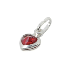 Dije Italiano 27 - Corazón Chico con Piedra - comprar online
