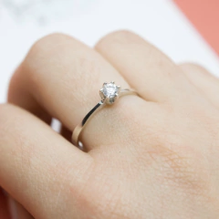 Combo: 4 Anillos Económicos con Piedra Nº1