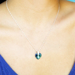 Collar Italiano + Cristal Corazón 10mm en internet