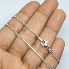 Collar Macizo Diamantada solo Plata - comprar online