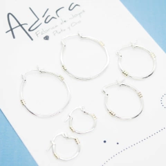 Combo: 3 Argollas con Oro - comprar online