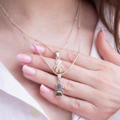 Combo: 2 Collares Macizos + 2 Dijes Nenes Nº1
