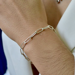 Pulsera Forcet Plata Sola