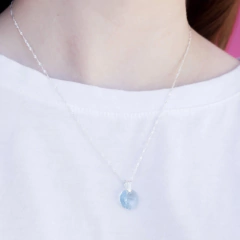 Combo: Collar con Cristal + Aro Círculo - comprar online