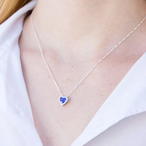 Collar Italiano + Pasante Corazón Chico