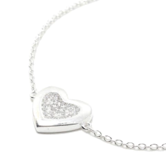 Pulsera Italiana 38 - Corazón con Piedra Nº2 - comprar online