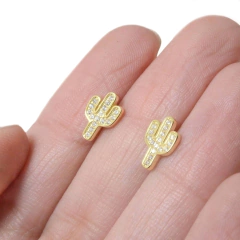 Aro Italiano 56 - Cactus Dorado con Piedra - comprar online