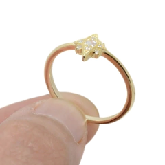 Imagen de Anillo Italiano 19 - Estrella con Piedra