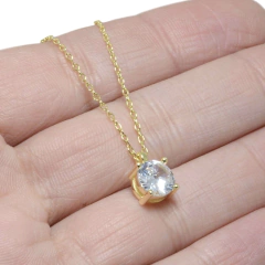 Gargantilla Italiana 17 - Piedra Redonda 7mm - comprar online